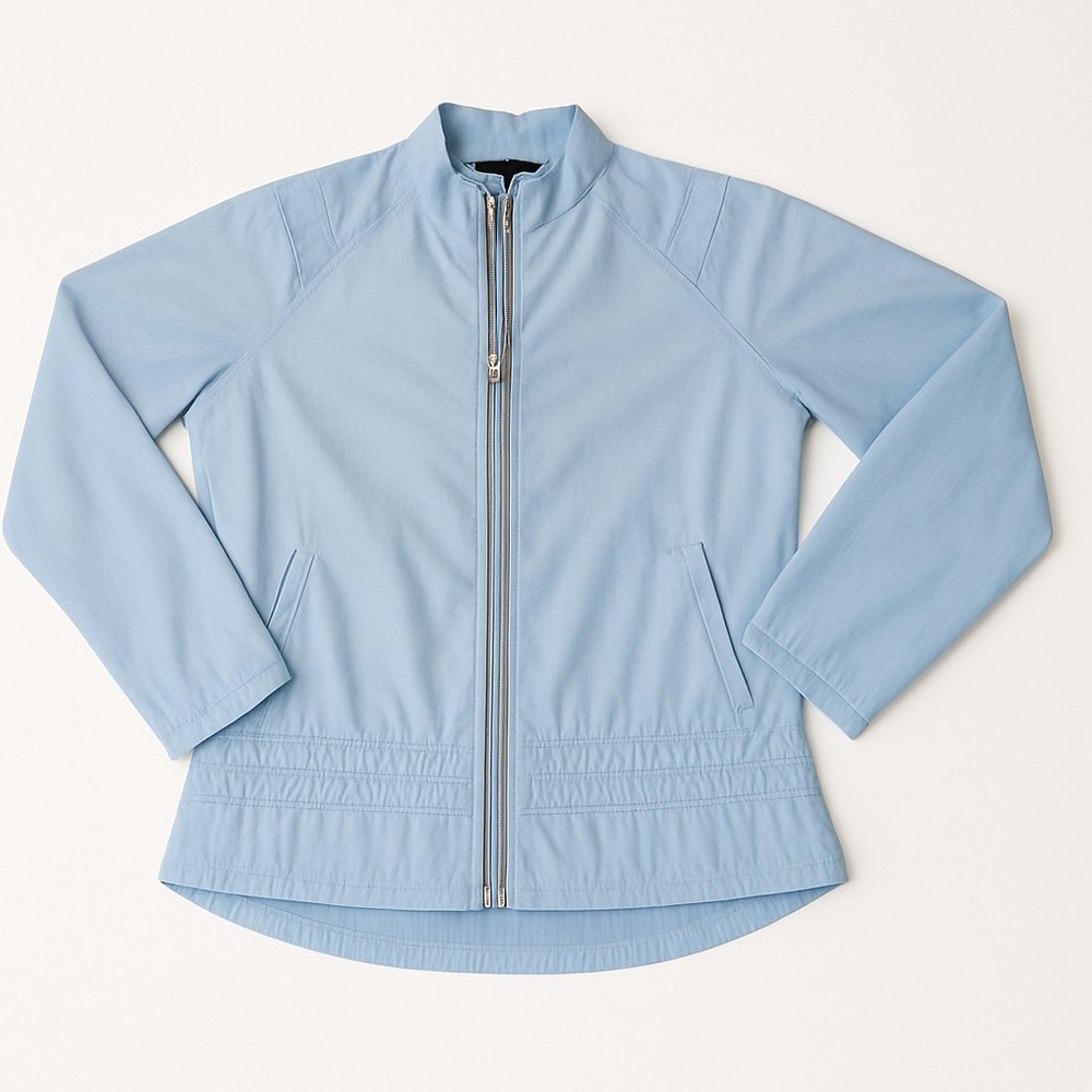 Ariat Women's Blue Windbreaker Jacket M Rain Weatherproof Full Zip Vented